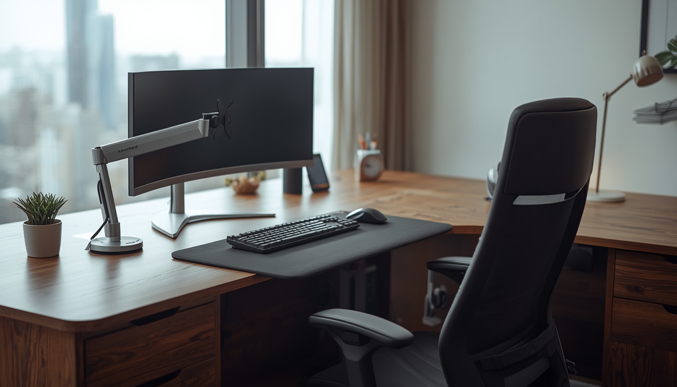 Ergonomic desk setup by Drainactive